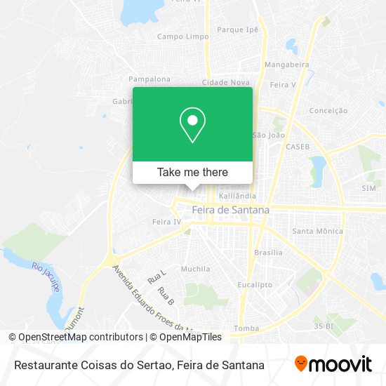 Restaurante Coisas do Sertao map