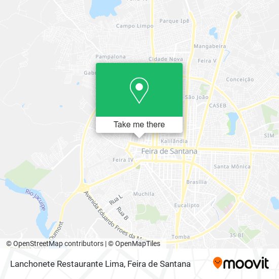 Mapa Lanchonete Restaurante Lima