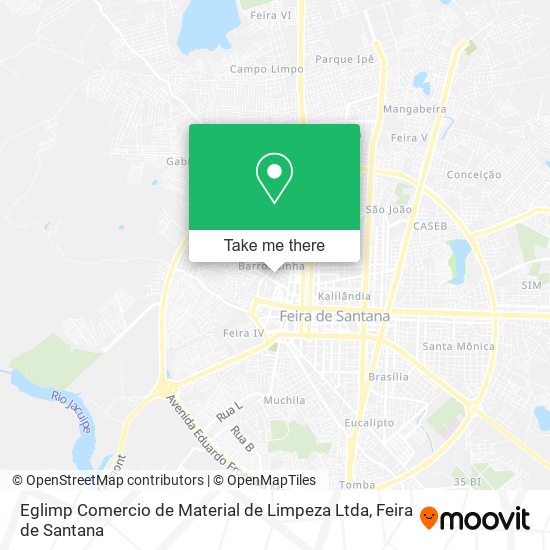 Eglimp Comercio de Material de Limpeza Ltda map