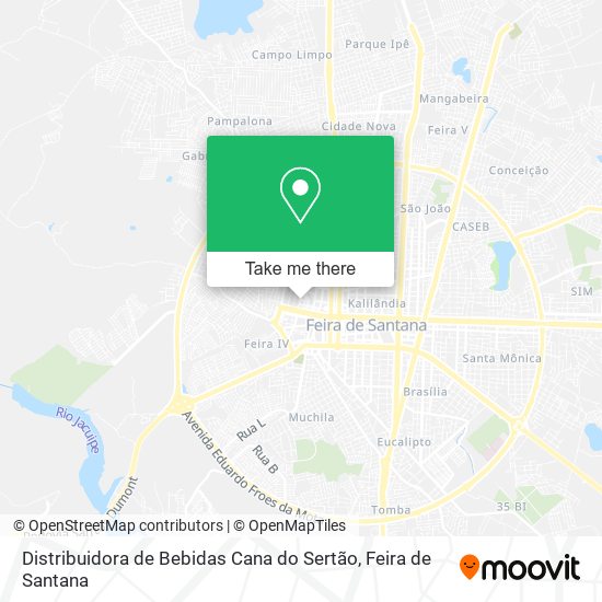 Distribuidora de Bebidas Cana do Sertão map