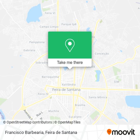 Francisco Barbearia map