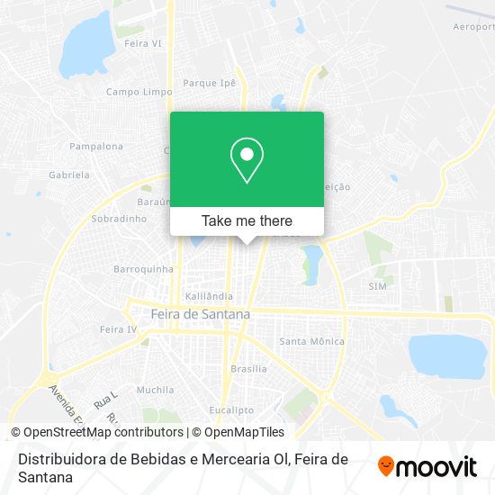 Mapa Distribuidora de Bebidas e Mercearia Ol