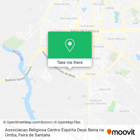 Mapa Associacao Religiosa Centro Espirita Deus Reina na Umba