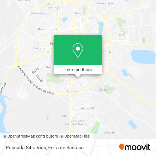 Pousada Sítio Vida map