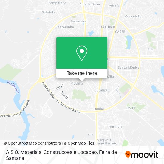 A.S.O. Materiais, Construcoes e Locacao map