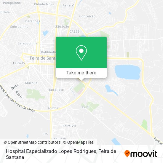 Hospital Especializado Lopes Rodrigues map