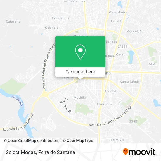 Select Modas map