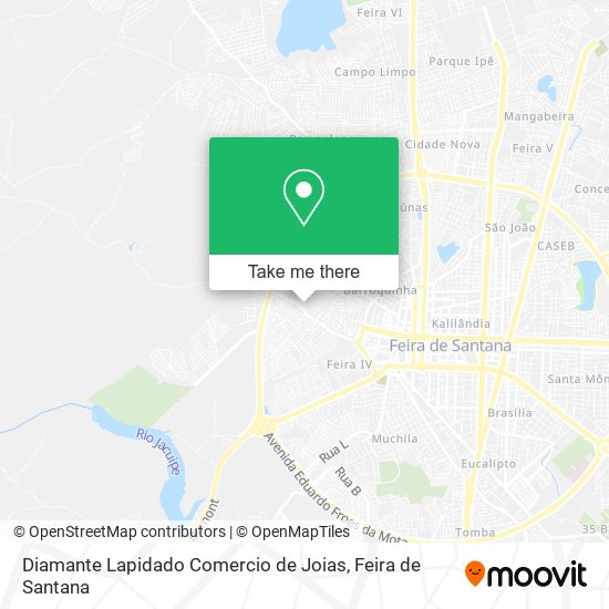 Diamante Lapidado Comercio de Joias map