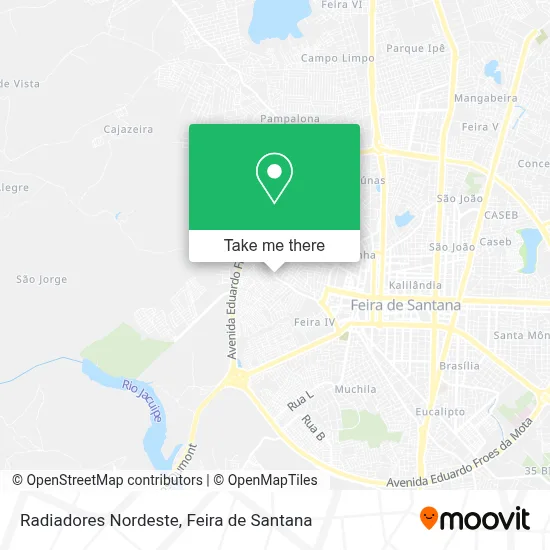 Radiadores Nordeste map