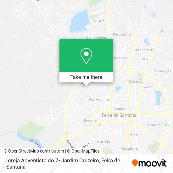 Mapa Igreja Adventista do 7- Jardim Cruzeiro