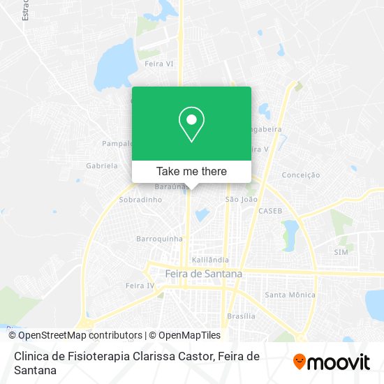 Clinica de Fisioterapia Clarissa Castor map
