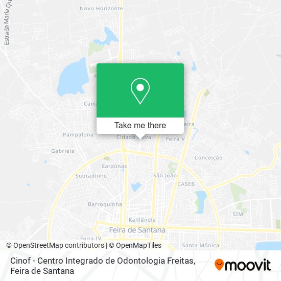 Mapa Cinof - Centro Integrado de Odontologia Freitas