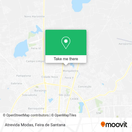 Atrevida Modas map