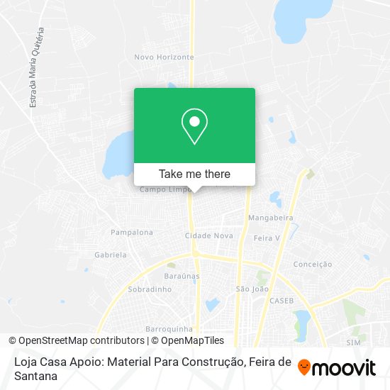 Loja Casa Apoio: Material Para Construção map