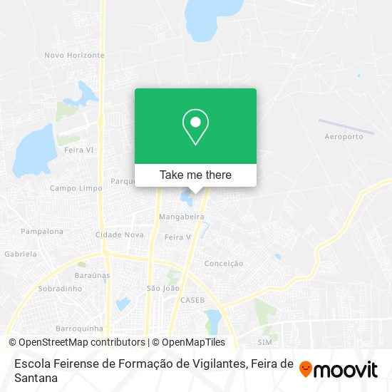 Escola Feirense de Formação de Vigilantes map