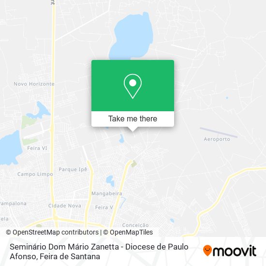 Seminário Dom Mário Zanetta - Diocese de Paulo Afonso map