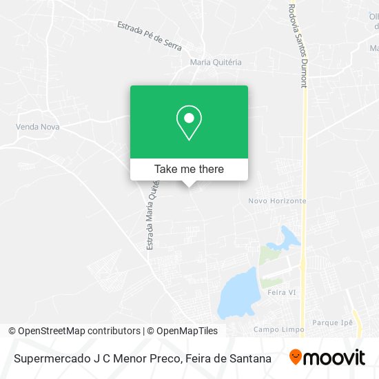 Supermercado J C Menor Preco map