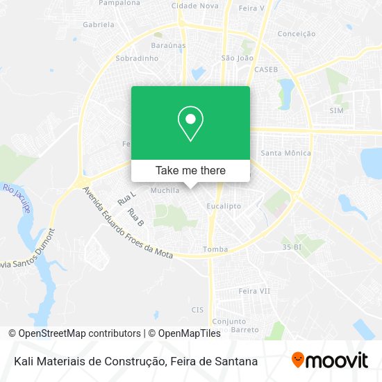 Kali Materiais de Construção map