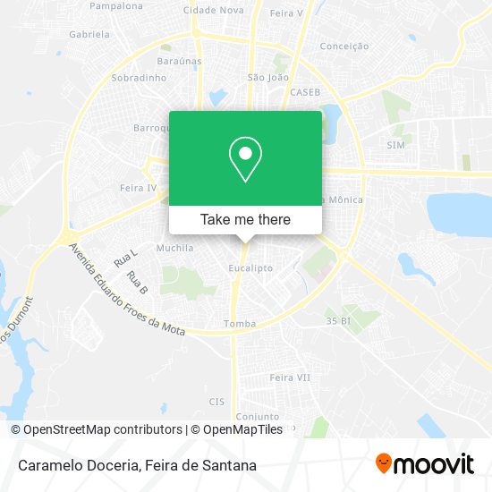 Caramelo Doceria map