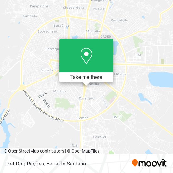 Pet Dog Rações map