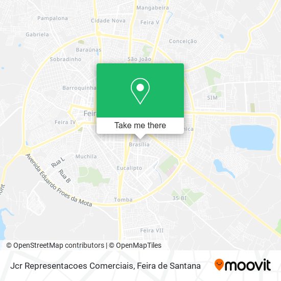 Jcr Representacoes Comerciais map