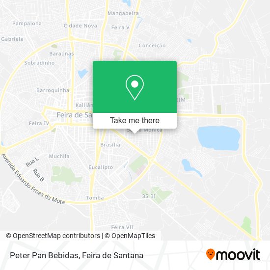 Peter Pan Bebidas map