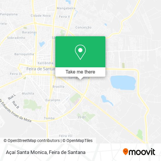 Açaí Santa Monica map