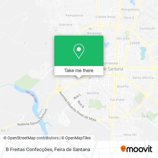 B Freitas Confecções map