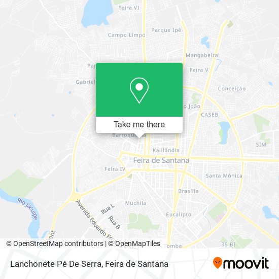 Lanchonete Pé De Serra map