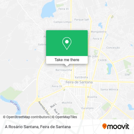 A Rosário Santana map