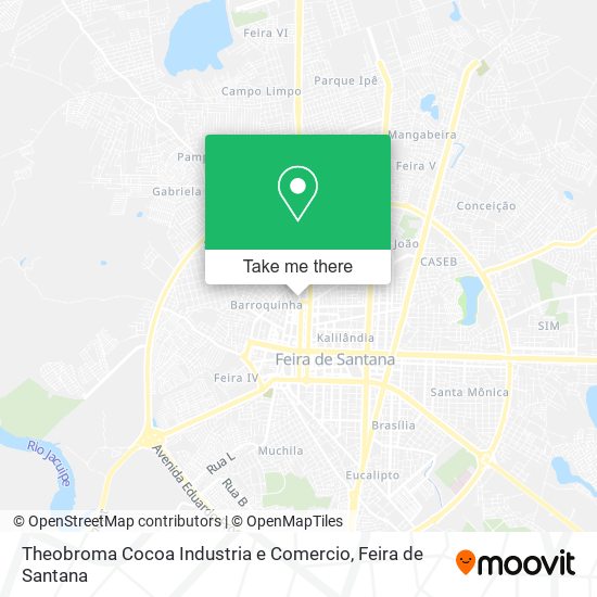 Theobroma Cocoa Industria e Comercio map