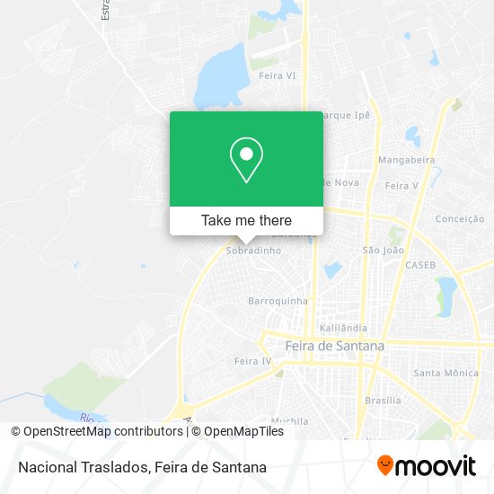 Nacional Traslados map