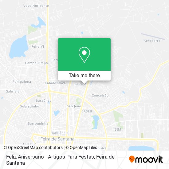 Feliz Aniversario - Artigos Para Festas map