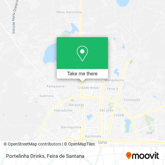 Portelinha Drinks map
