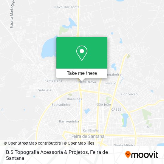 B.S.Topografia Acessoria & Projetos map