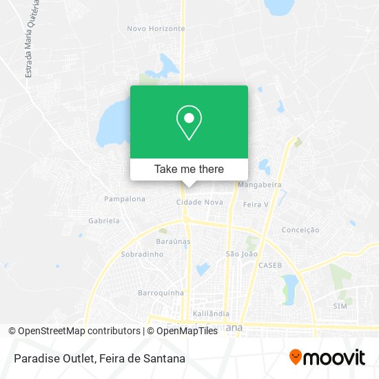 Paradise Outlet map