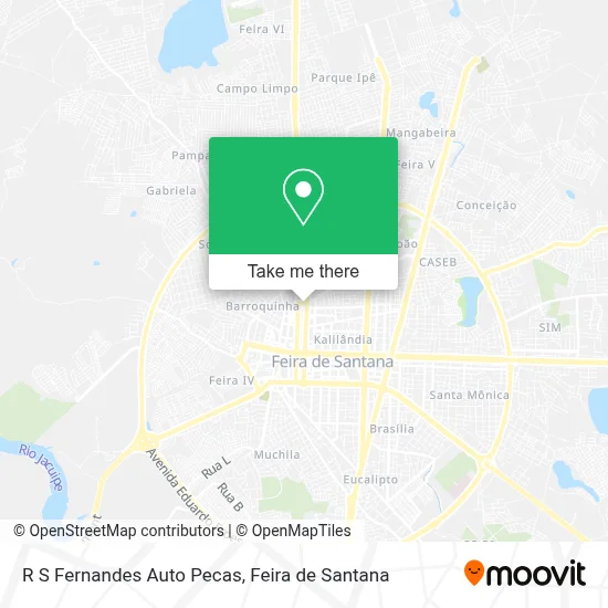 R S Fernandes Auto Pecas map