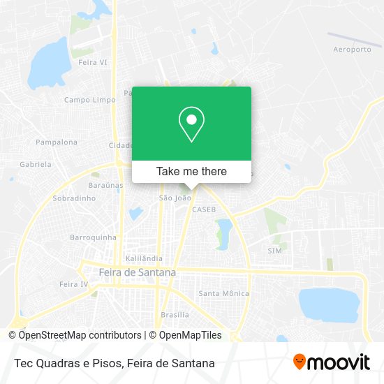 Tec Quadras e Pisos map