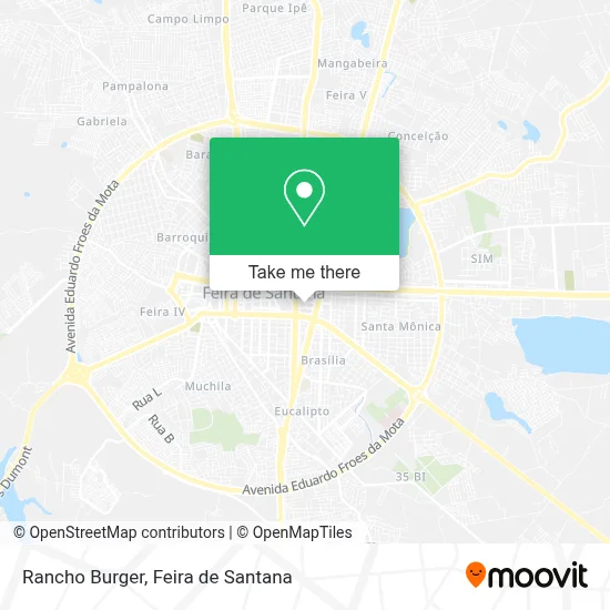 Rancho Burger map