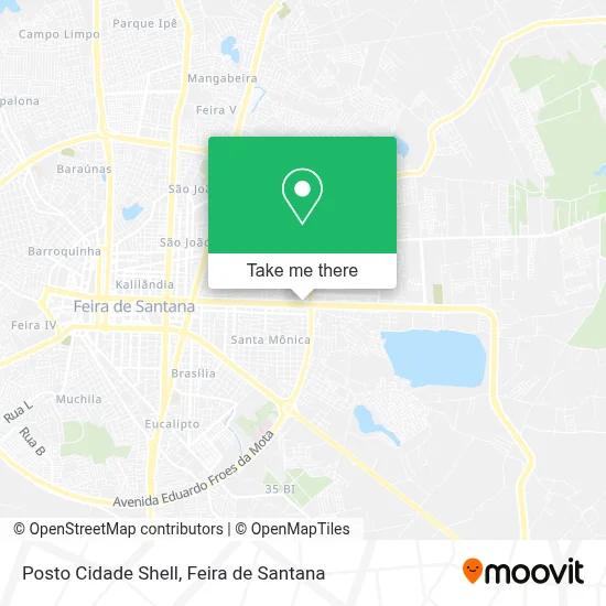 Posto Cidade Shell map