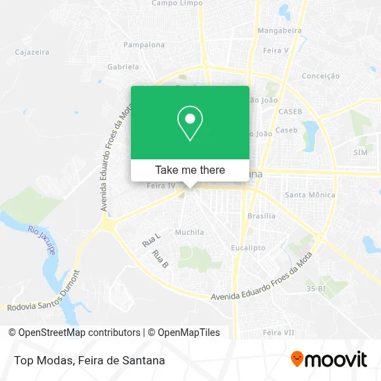 Top Modas map