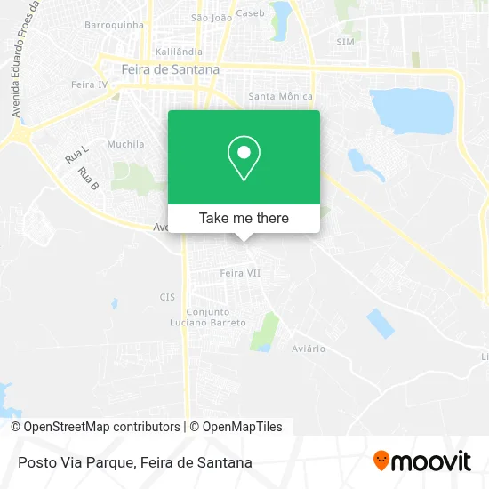 Posto Via Parque map
