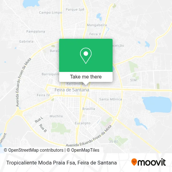 Tropicaliente Moda Praia Fsa map