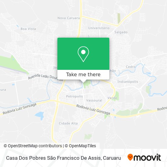 Casa Dos Pobres São Francisco De Assis map