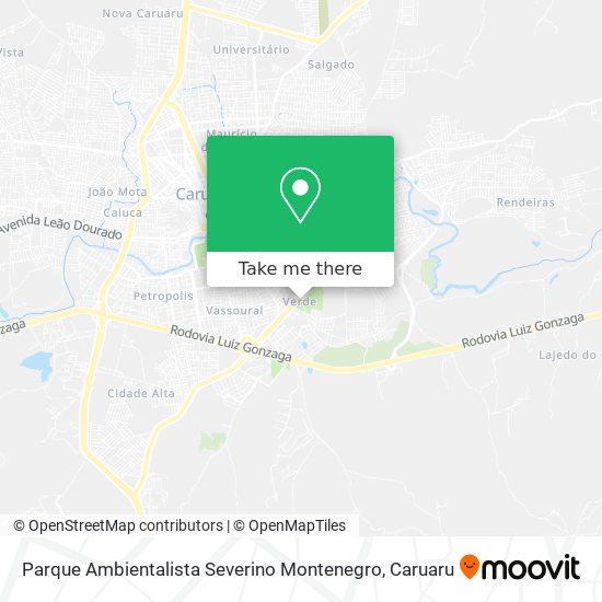 Parque Ambientalista Severino Montenegro map