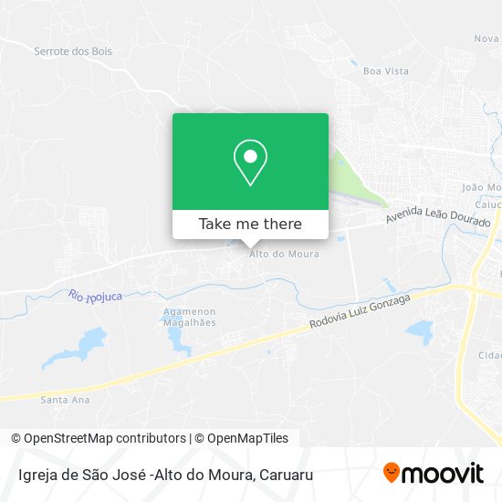 Mapa Igreja de São José -Alto do Moura