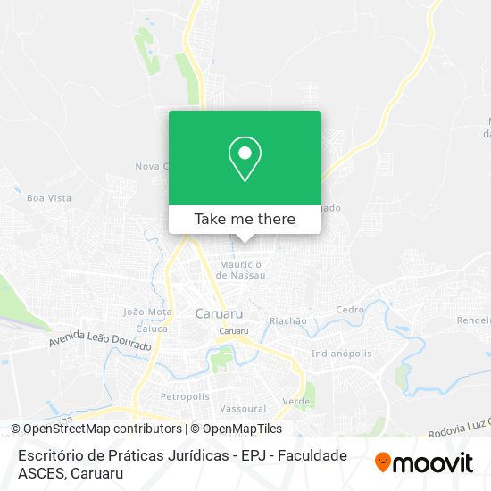 Escritório de Práticas Jurídicas - EPJ - Faculdade ASCES map
