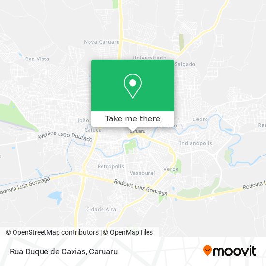 Mapa Rua Duque de Caxias