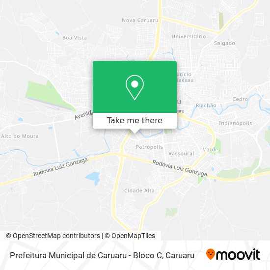 Prefeitura Municipal de Caruaru - Bloco C map