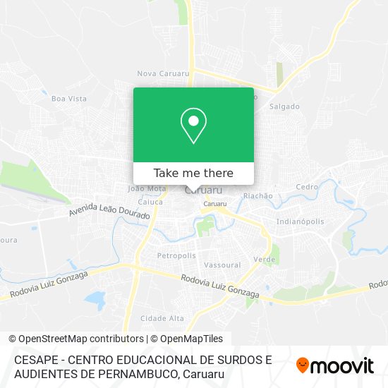 Mapa CESAPE - CENTRO EDUCACIONAL DE SURDOS E AUDIENTES DE PERNAMBUCO